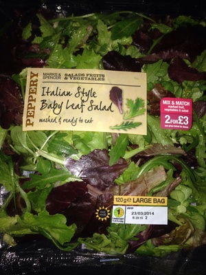 Italian style babyleaf salad