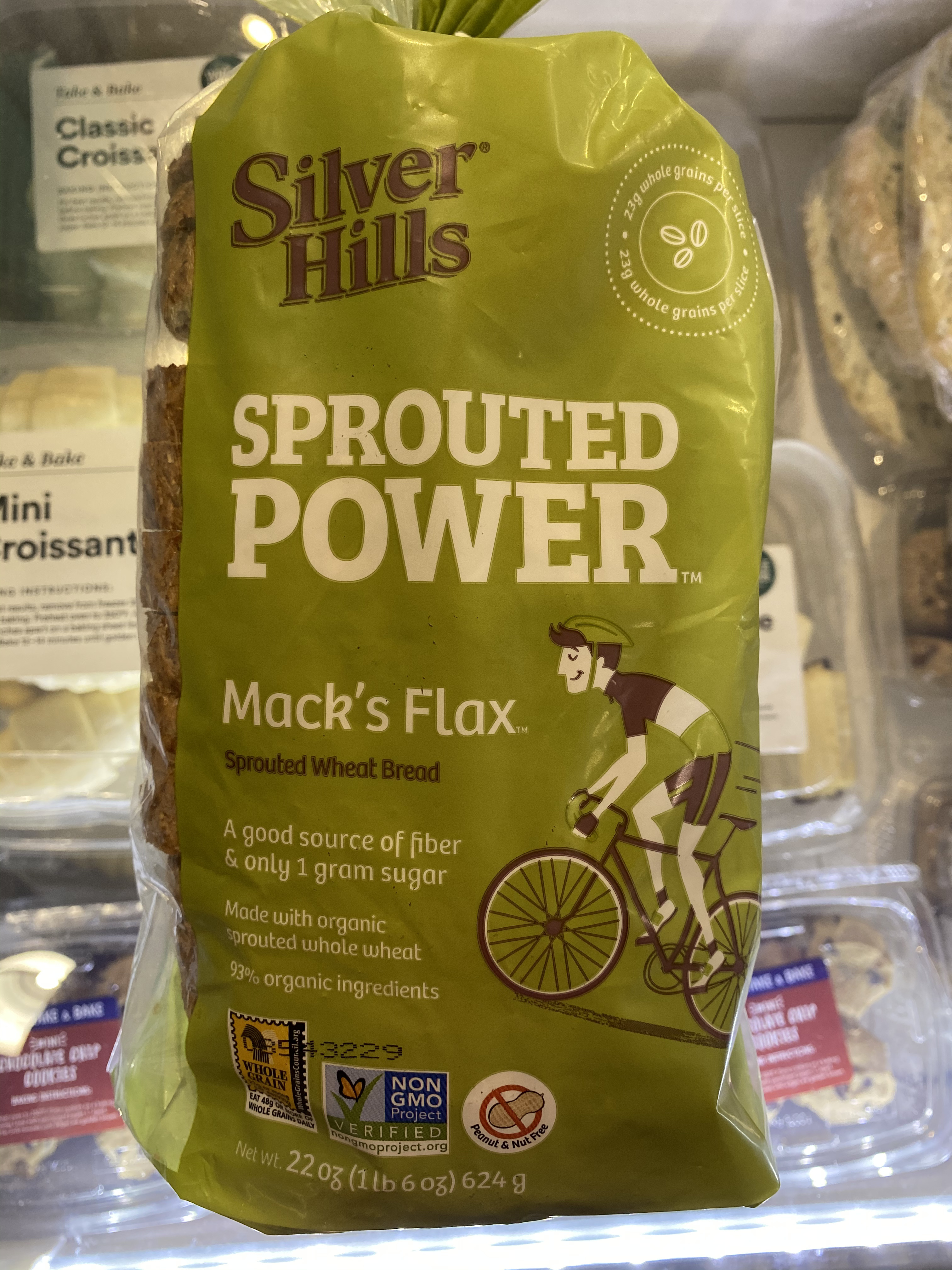 Mack's flax sprouted wheat bread, mack's flax