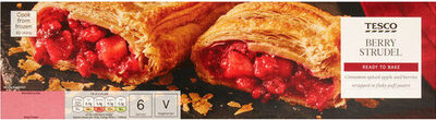 Tesco Berry Strudel 600G