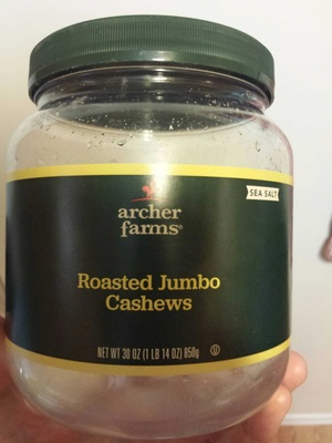 Sea salt roasted jumbo cashews