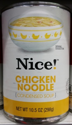 Nice!, chicken noodle condensed soup