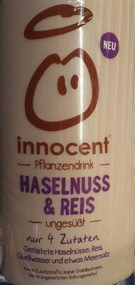 Hasselnuss & reis pflanzendrink
