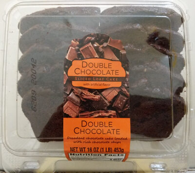 Double chocolate sliced loaf cake, double chocolate